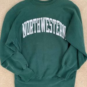 Large Champion Northwestern Crewneck